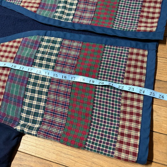 Vintage Handmade Patchwork Quilt Jacket Sweater Cardigan Plaid Grandpacore L/XL - Picture 5 of 5